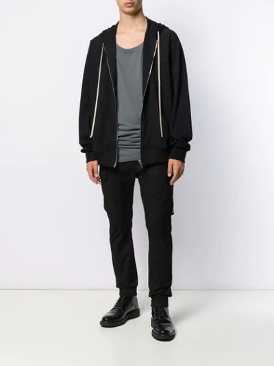 RICK OWENS DRKSHDW OVERSIZED TANK TOP - 灰色