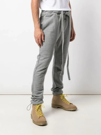 Shop Fear Of God Core Tapered Track Pants In Grey