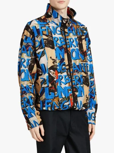 Shop Burberry Graffiti In Multicolour