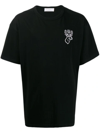 Shop Société Anonyme Embroidered Print T In Black