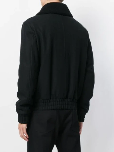 Shop Ami Alexandre Mattiussi Zipped Jacket In Black