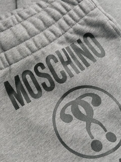 Shop Moschino Jogginghose Mit Logo In Grey