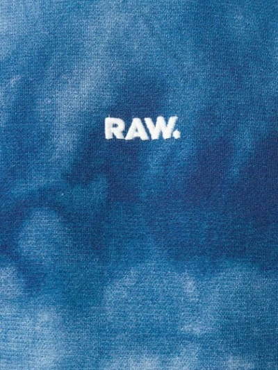 Shop G-star Raw Research G-star Raw G-star Raw X Jaden Smith Graphic Print Hoodie - Blue