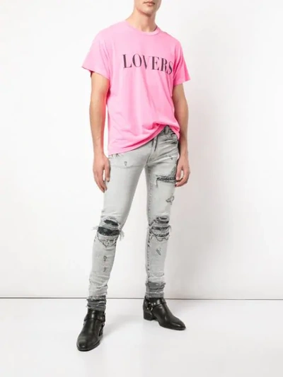 Shop Amiri Pink Lovers T