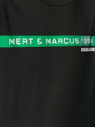 Shop Dsquared2 X Mert & Marcus 1994 Logo T-shirt In Black