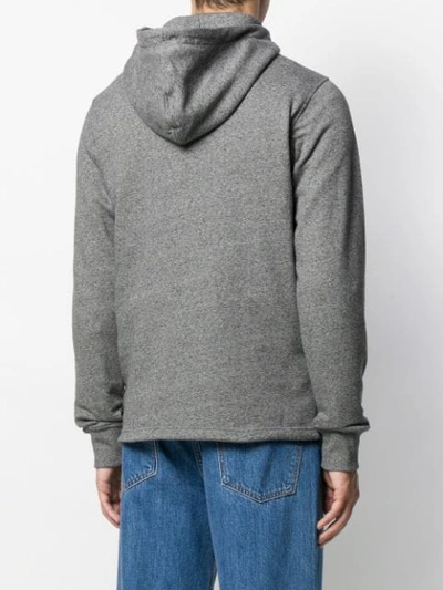 Shop Kenzo Tiger Patch Hoodie In Grey