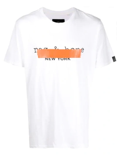 Shop Rag & Bone Graphic Print T-shirt In White