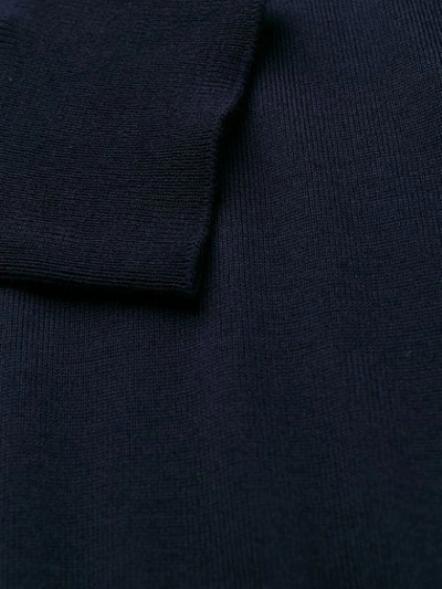 Shop Corneliani Rollneck Knit Sweater In Blue
