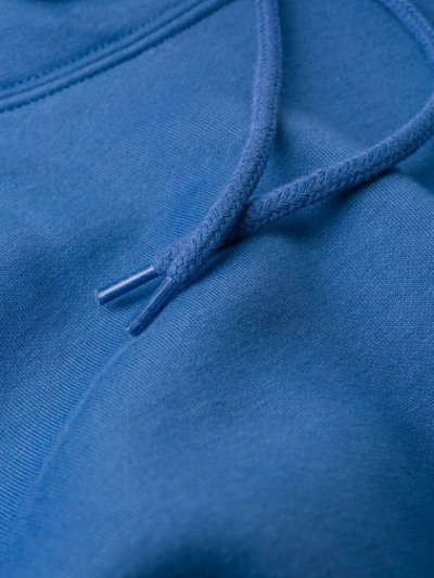 Shop Tommy Hilfiger Flag Logo Hoodie In Blue