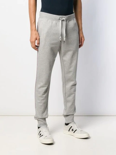 Shop Tommy Hilfiger Signature Track Pants In Grey