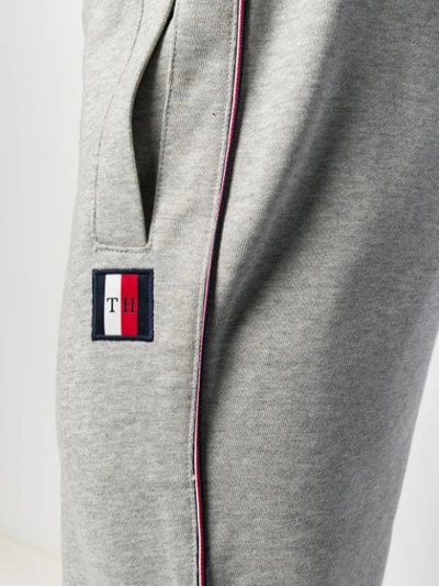 Shop Tommy Hilfiger Signature Track Pants In Grey