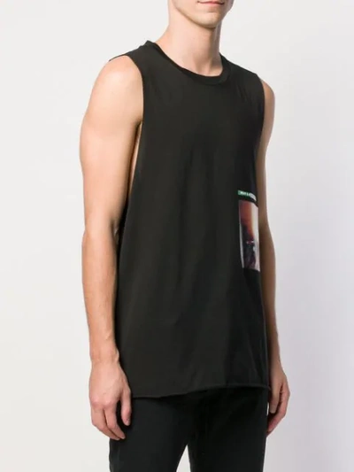 Shop Dsquared2 Graphic Print Tank Top In Black