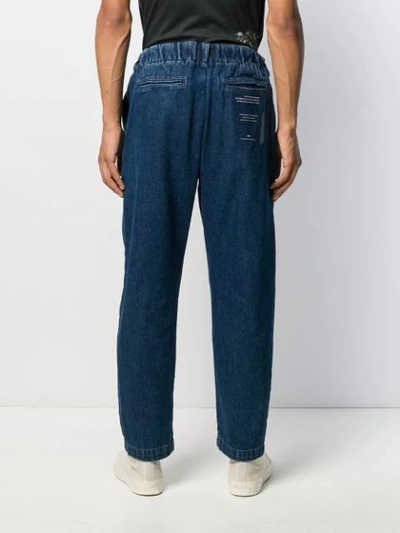 Shop The Silted Company Denim Drawstring Trousers In Blue