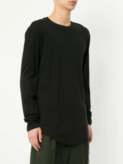 Shop Song For The Mute Long Sleeved T-shirt - Black