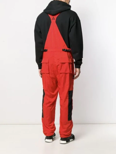 Shop Nike 'm Nrg Acg' Overall In 红色