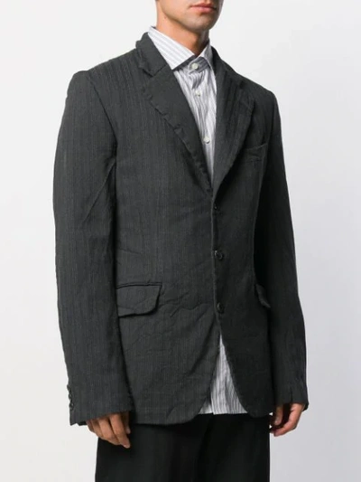 Shop Junya Watanabe Fabric Mix Blazer In 1 Grey