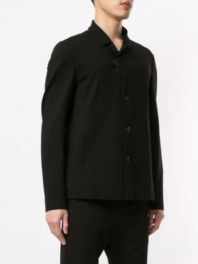 Shop Attachment Button-up Blazer In Black