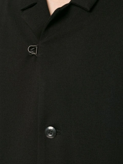 Shop Attachment Button-up Blazer In Black