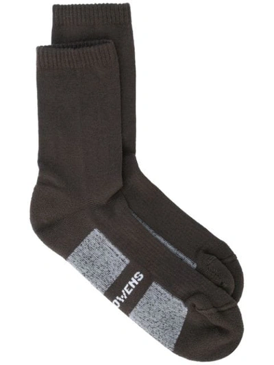Shop Rick Owens Dirt Aw Socks - Grey