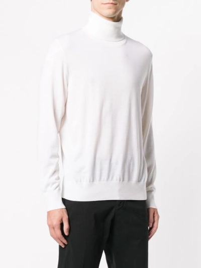 Shop Z Zegna Round Neck Jumper In White