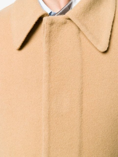 Shop Jw Anderson Belted Long Coat In Neutrals