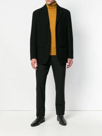 Shop Roberto Collina Turtleneck Fitted Sweater - Orange