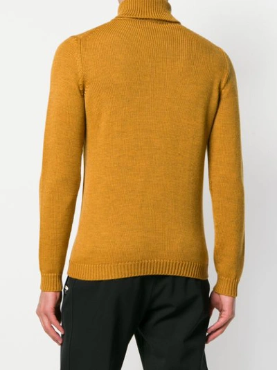 Shop Roberto Collina Turtleneck Fitted Sweater - Orange
