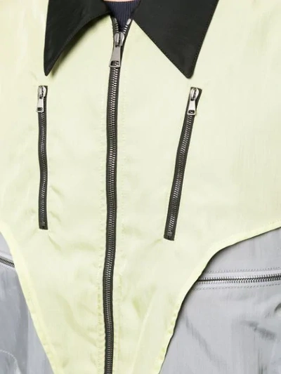 Shop Qasimi Monument Bomber Jacket In Yellow