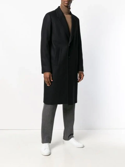 Shop Mauro Grifoni Single Breasted Coat - Black