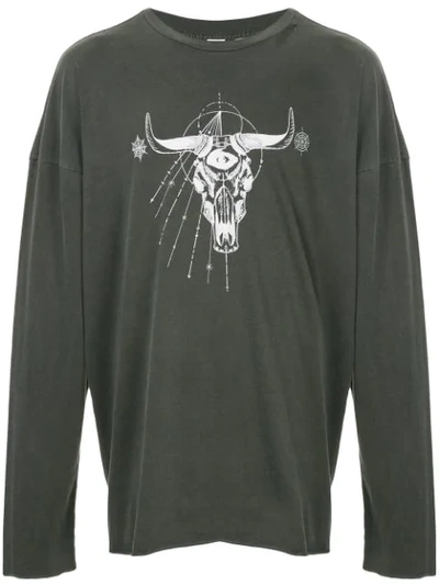 Shop Alchemist Tombstone Long-sleeved Top In Grey