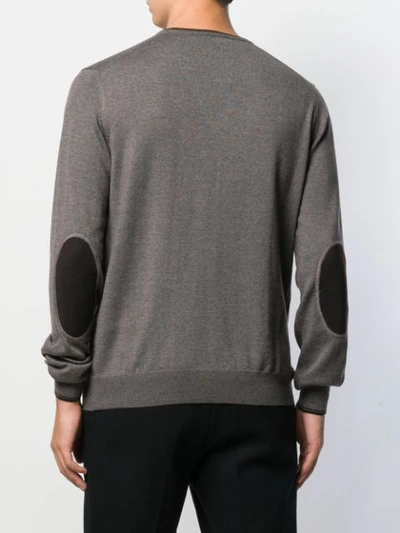 Shop Fay Knitted Jumper In Grey