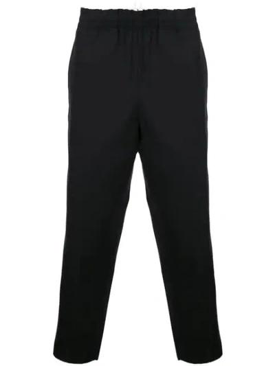Shop Camiel Fortgens Cropped Track Pants - Black