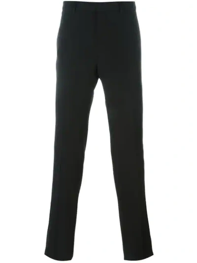 Shop Givenchy Tailored Straight-fit Trousers - Black