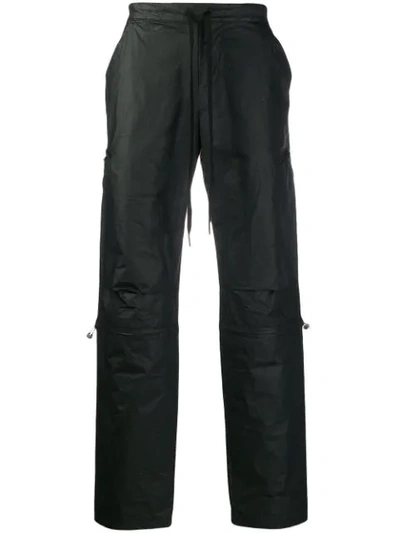 Shop Andrea Ya'aqov Waterproof Track Pants In  09 Black