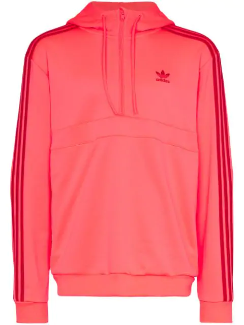 adidas striped hoodie