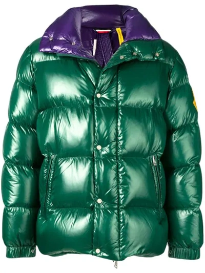 Shop Moncler Dervaux Padded Jacket In Green