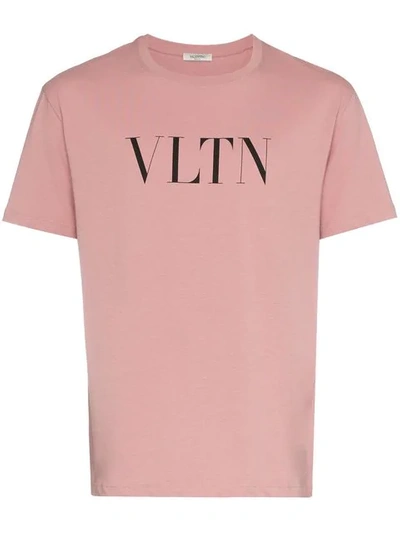 Shop Valentino Vltn Logo T In Pink