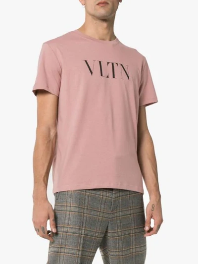 Shop Valentino Vltn Logo T In Pink
