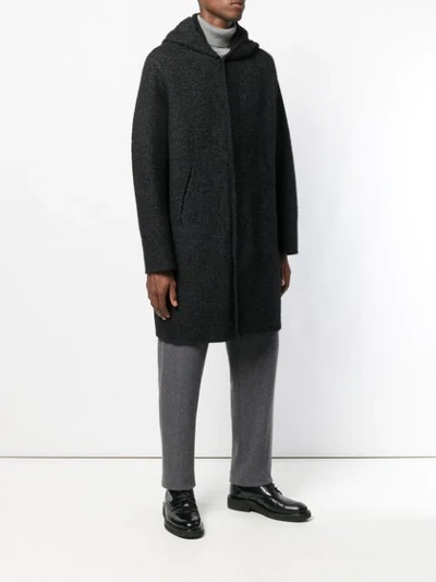Shop Hevo Hooded Coat - Black