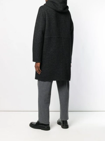 Shop Hevo Hooded Coat - Black