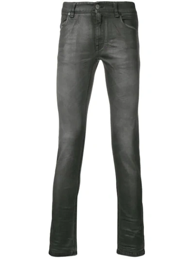 Shop Fendi Slim Fit Jeans In Grey