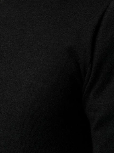Rick Owens Long Line Knit Top In Black