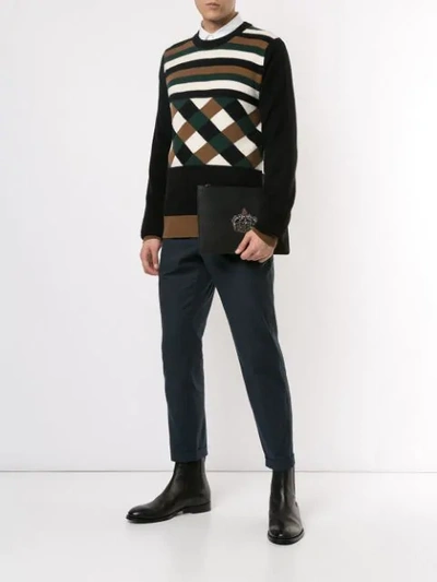 Shop Dolce & Gabbana Slim-fit Trousers In Black