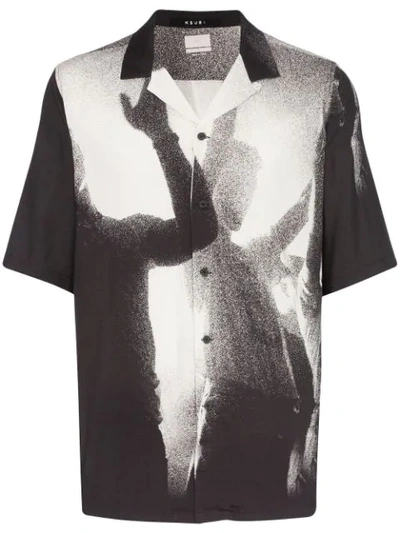 Shop Ksubi Silhouette Print Shirt In Black