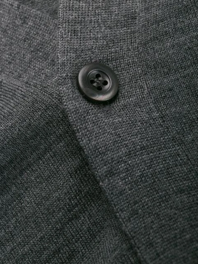 Shop Prada Classic Wool Cardigan In F0480 Ardesia