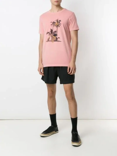 Shop Osklen Stone Vintage Coqueiros Print T-shirt In Pink