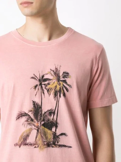 Shop Osklen Stone Vintage Coqueiros Print T-shirt In Pink