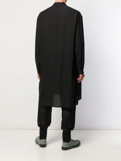 Shop Yohji Yamamoto Oversized Shirt In Black