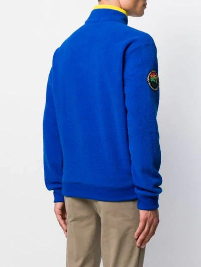 Shop Polo Ralph Lauren Half-zip Sweatshirt In Blue
