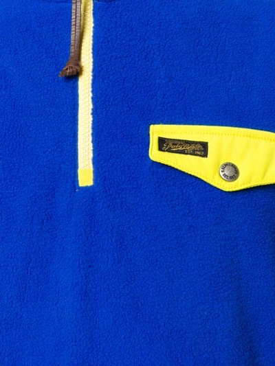 Shop Polo Ralph Lauren Half-zip Sweatshirt In Blue